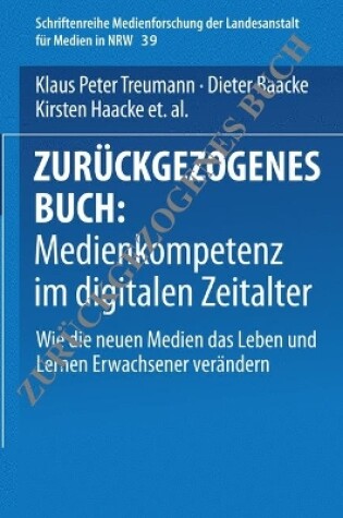 Cover of Medienkompetenz im digitalen Zeitalter