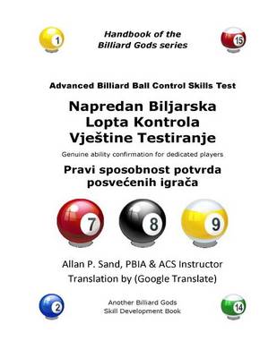 Book cover for Advanced Billiard Ball Control Skills Test (Croatian)
