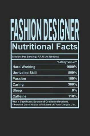 Cover of Fashion Designer Nutritional Facts