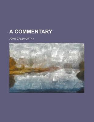 Book cover for A Commentary