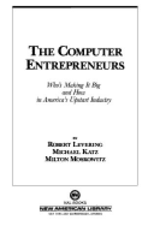 Cover of Levering, Et El : Computer Entrepreneurs