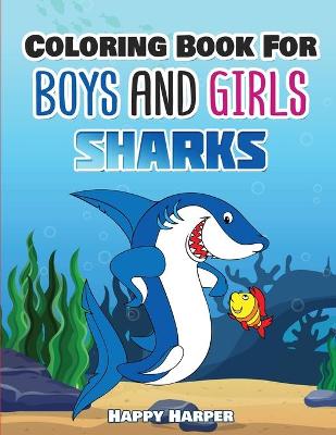 Book cover for Shark Coloring Book