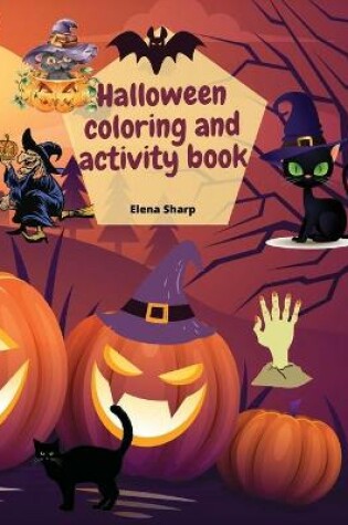 Cover of halloween coloring and activity book