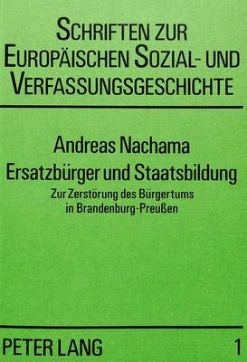 Book cover for Ersatzbuerger Und Staatsbildung