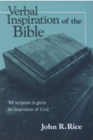 Cover of Verbal Inspiration of the Bible