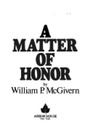 Cover of A Matter of Honor