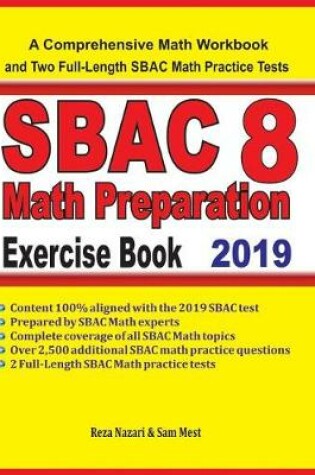 Cover of SBAC 8 Math Preparation Exercise Book