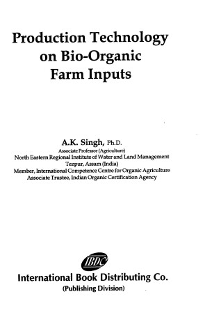 Book cover for Production Technology on Bio-organic Farm Inputs