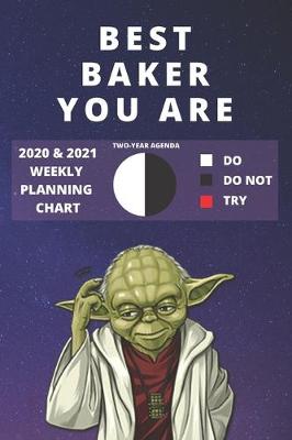 Book cover for 2020 & 2021 Two-Year Weekly Planner For Best Baker Gift - Funny Yoda Quote Appointment Book - Two Year Agenda Notebook