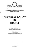 Cover of Cultural Policy in France