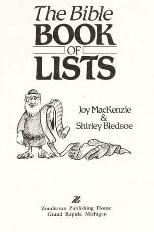 Cover of The Bible Book of Lists