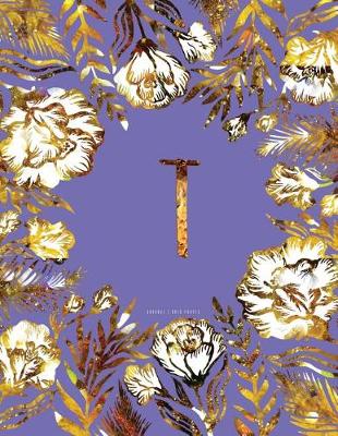 Book cover for T Journal - Gold Purple