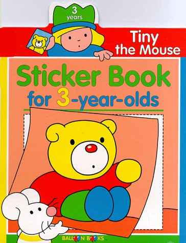 Book cover for Tiny the Mouse Sticker Book for 3-Year Olds