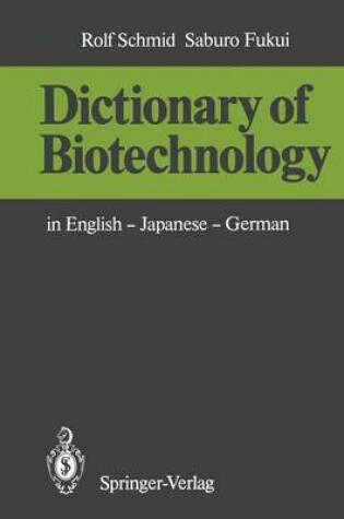 Cover of Dictionary of Biotechnology