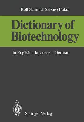 Book cover for Dictionary of Biotechnology