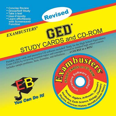 Book cover for GED Study Cards and CD-ROM