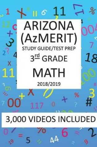 Cover of 3rd Grade ARIZONA AzMERIT, 2019 MATH, Test Prep