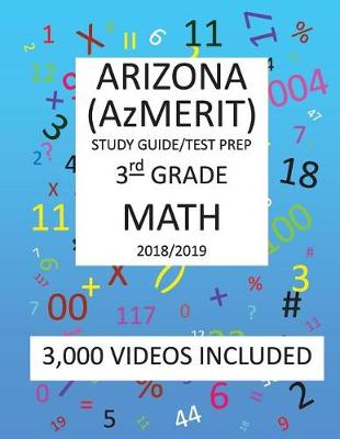 Book cover for 3rd Grade ARIZONA AzMERIT, 2019 MATH, Test Prep