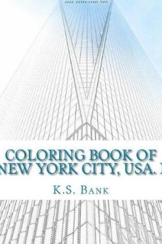 Cover of Coloring Book of New York City, USA. I