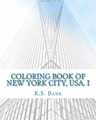 Book cover for Coloring Book of New York City, USA. I