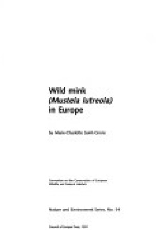 Cover of Wild mink (Mustela lutreola) in Europe
