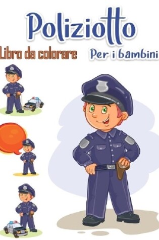 Cover of Poliziotto libro da colorare per i bambini