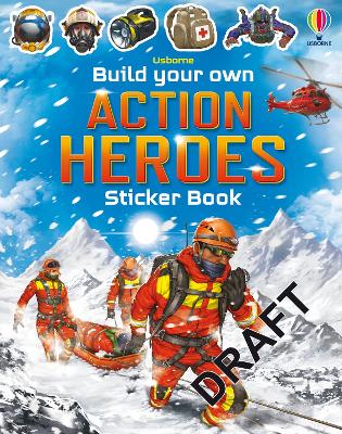 Book cover for Build Your Own Action Heroes Sticker Book