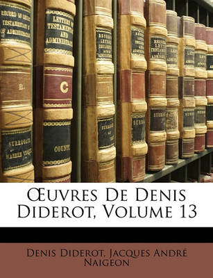 Book cover for Uvres de Denis Diderot, Volume 13