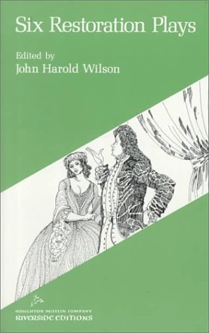 Book cover for Six Restoration Plays