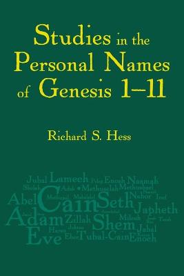 Book cover for Studies in the Personal Names of Genesis 1-11