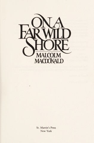 Cover of On a Far Wild Shore
