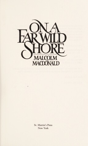 Book cover for On a Far Wild Shore