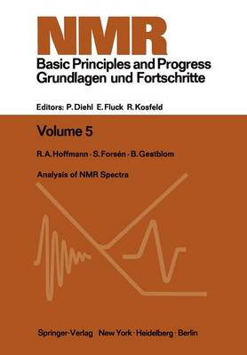 Cover of Analysis of NMR Spectra