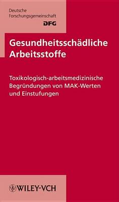 Cover of Gesundheitsschadliche Arbeitsstoffe