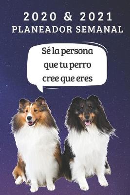 Book cover for Planificador semanal de dos anos para 2020 y 2021 - Regalo Del Propietario Del Perro Border Collie - Cita Divertida Libro De Citas - Agenda De dos Anos Cuaderno