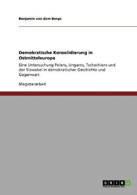 Book cover for Demokratische Konsolidierung in Ostmitteleuropa