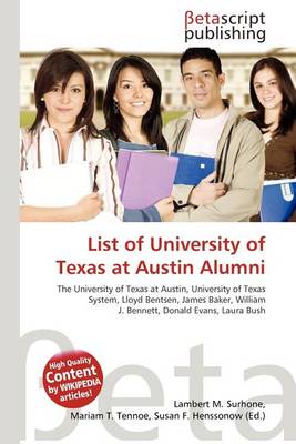 Cover of List of University of Texas at Austin Alumni