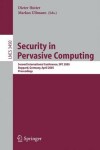 Book cover for Security in Pervasive Computing