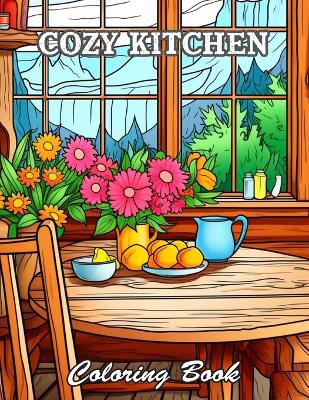 Book cover for Cozy Kitchen Coloring Book