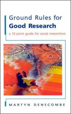 Book cover for Ground Rules for Good Research