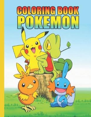 Book cover for coloring book pokemon