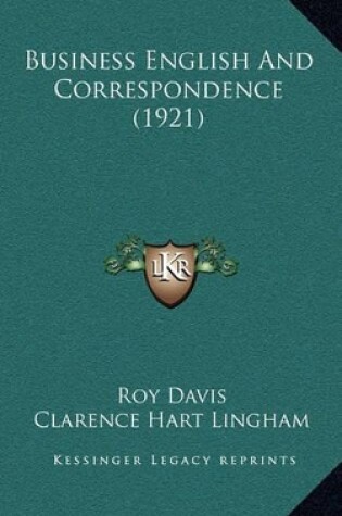 Cover of Business English and Correspondence (1921)