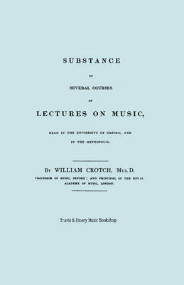 Book cover for Substance of Several Courses of Lectures on Music. (Facsimile of 1831 Edition).