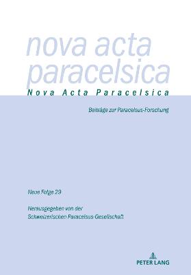 Book cover for Nova ACTA Paracelsica 29/2021