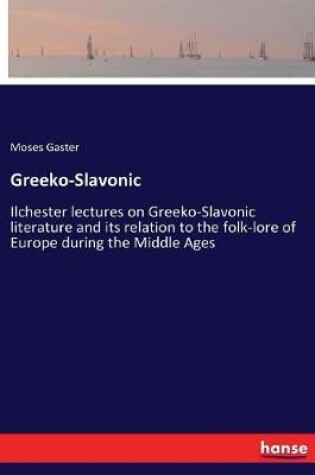 Cover of Greeko-Slavonic