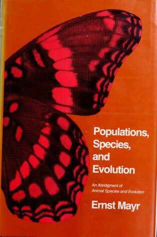 Cover of Populations, Species and Evolution