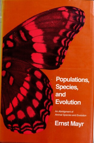 Book cover for Populations, Species and Evolution