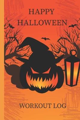 Book cover for Halloween Pumpkin Workout 5 days log book & Fitness Journal