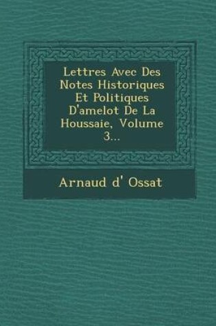 Cover of Lettres Avec Des Notes Historiques Et Politiques D'Amelot de La Houssaie, Volume 3...