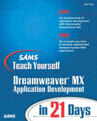 Book cover for Sams Teach Yourself Macromedia Dreamweaver MX Application Development in 21 Days with                                                       Sams Teach Yourself E-Commerce Programming with ASP in 21 Days